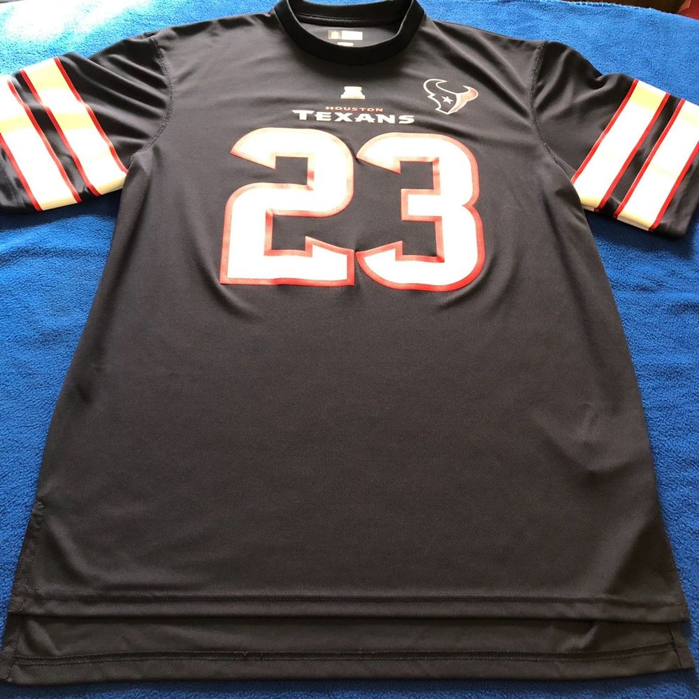 #23 Arian Foster NFL Field Jersey Football Team Apparel Navy Blue Men's Size XL